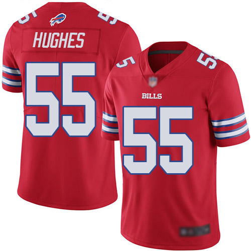 Men Buffalo Bills 55 Jerry Hughes Limited Red Rush Vapor Untouchable NFL Jersey